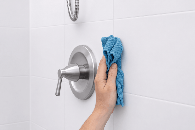 Nettoyez et asséchez une surface lisse et non poreuse.